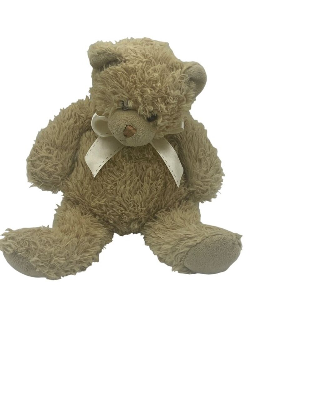 Wishpets 2007 Posty Tan Bear with Cream Bow